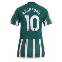 Manchester United Marcus Rashford #10 Gostujuci Dres za Ženska 2023-24 Kratak Rukav
